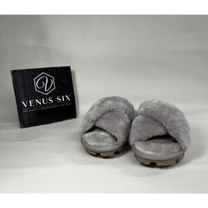 UGG Women's Fuzzette Fuzzy Slipper - Taupe 5M